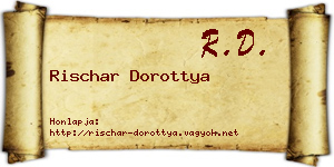 Rischar Dorottya névjegykártya