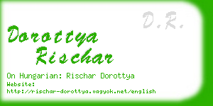 dorottya rischar business card